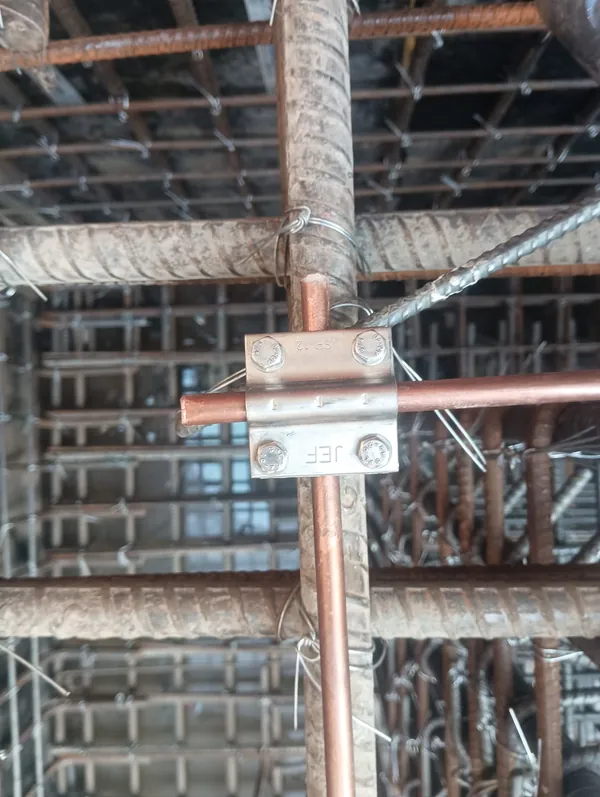 Lightning protection installation work by Krish Techno Technical Services