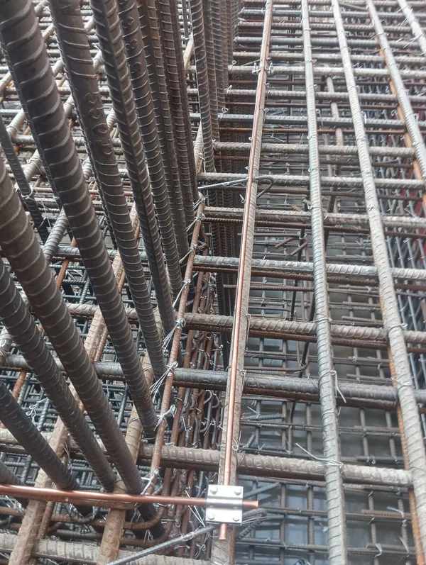 Lightning protection installation work by Krish Techno Technical Services