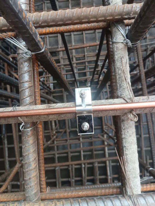 Lightning protection installation work by Krish Techno Technical Services