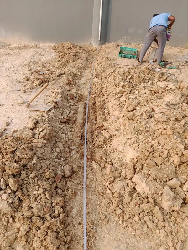 Lightning protection installation work by Krish Techno Technical Services