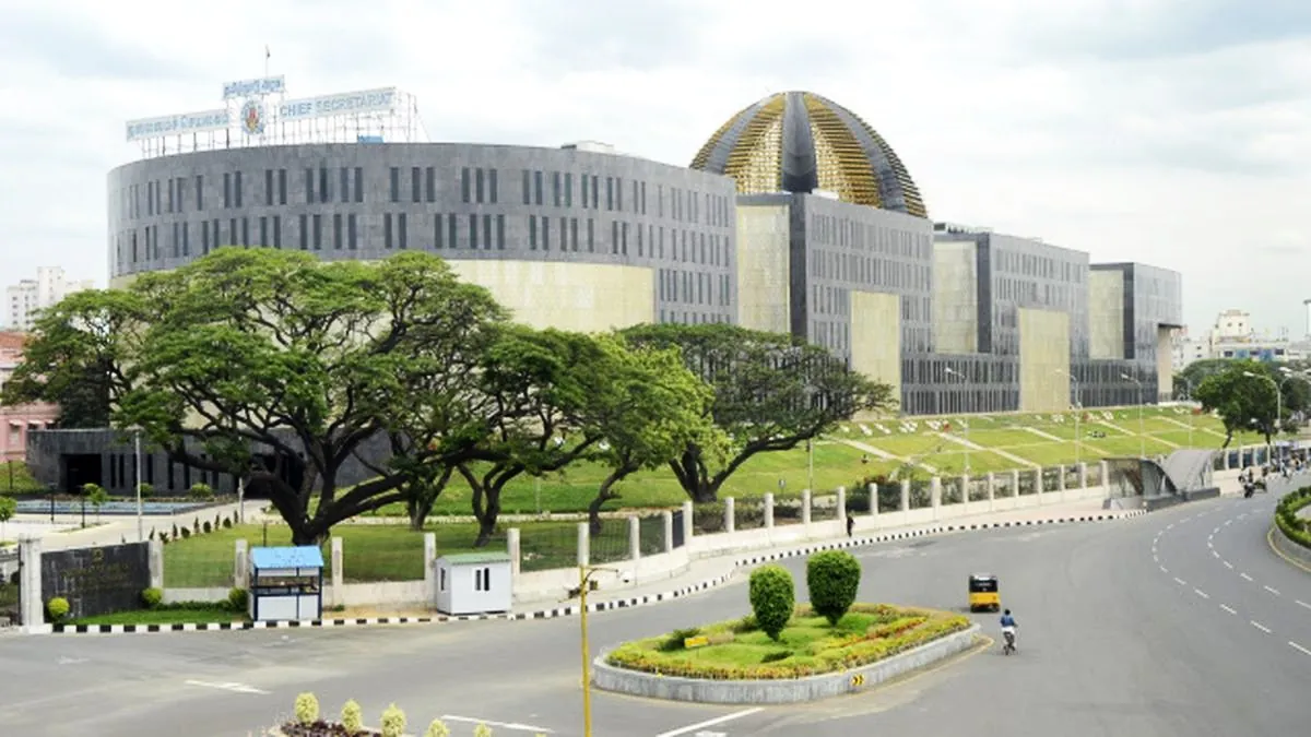 ESE lightning arrester installed at Secretariat Main Building Tamil Nadu